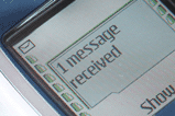 What does a customer text message reminder say?