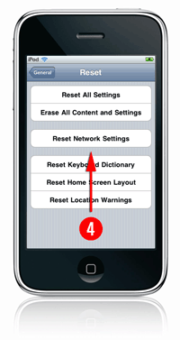How to Reset Wireless Network Settings on an iPod or iPhone.