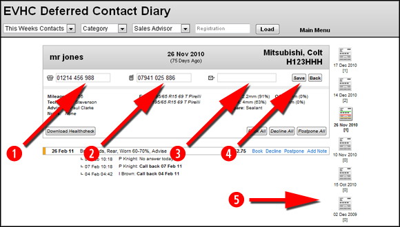 New look Deferred Contact Diary